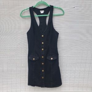 Black denim dress